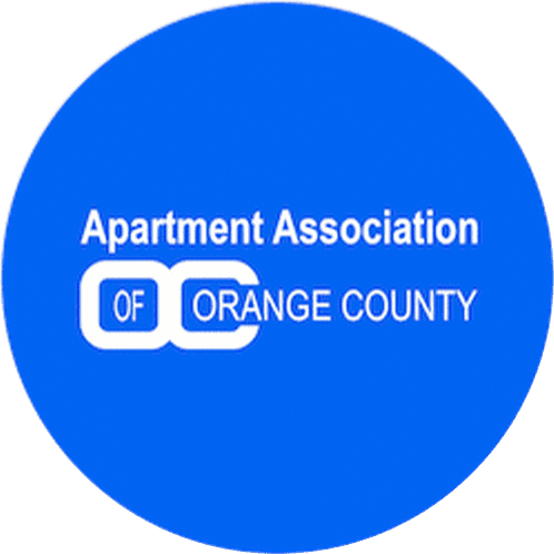 Logo of the Apartment Association of Greater Los Angeles, featuring stylized buildings and text stating "AAGLA" and "Founded in 1917.